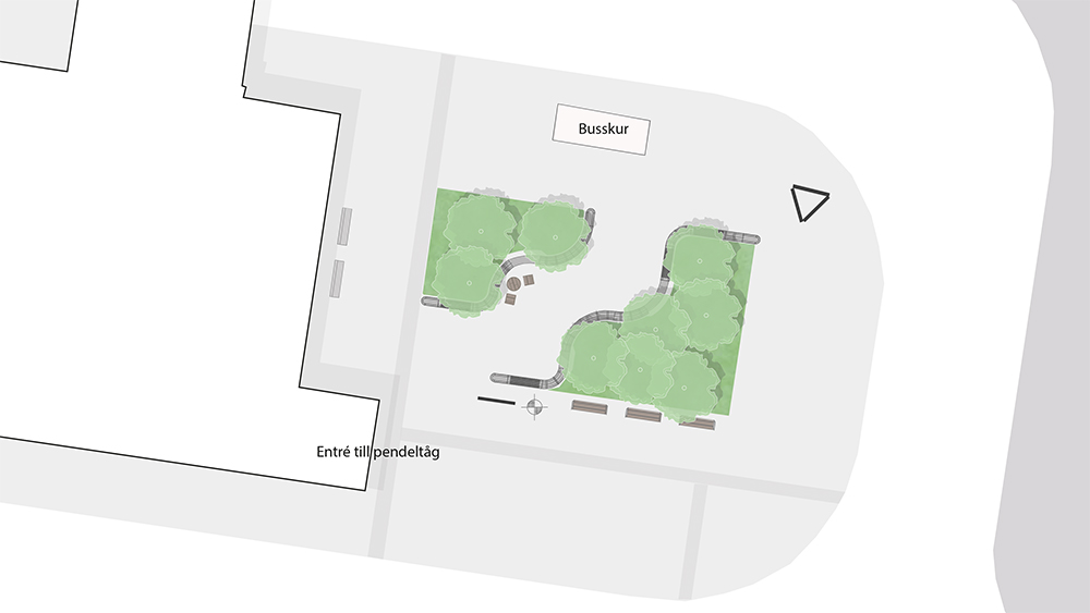 Illustration av Vega torg