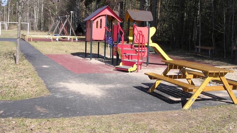 Lekplatsen på Ramsdalsvägen.