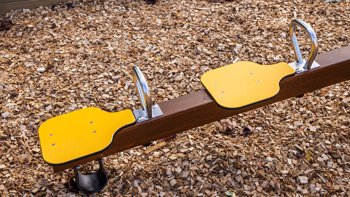 Detaljbild av gungbräda